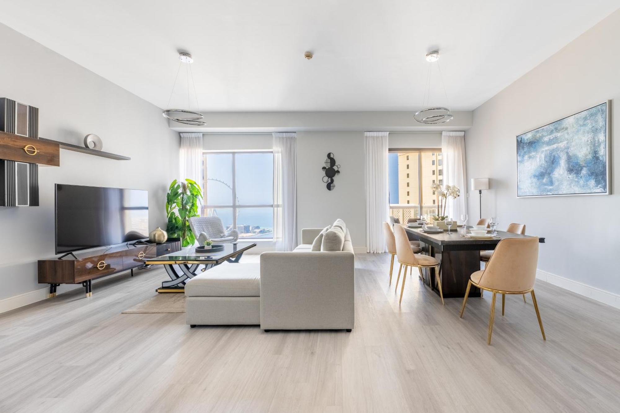Luxury Jbr - Full Sea View - Free 5* Beach Resorts Access 迪拜 外观 照片